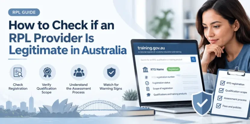 Australia RPL Provider Verification Guide