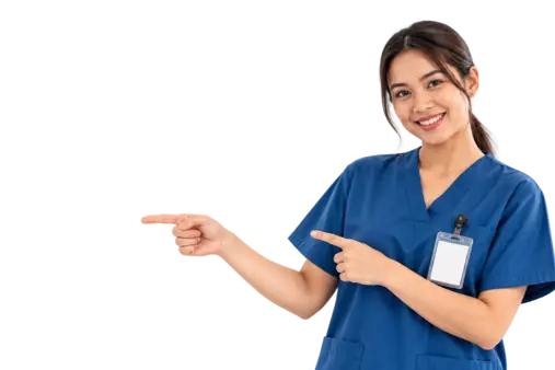 Female healthcare support worker representing skilled professionals in Australia